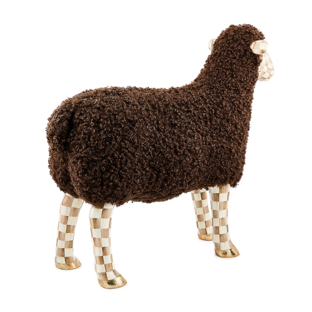 MACKENZIE-CHILDS Mackenzie-chilllds Mocha Check Sheep - Image 8