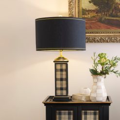 Alternative view of MACKENZIE-CHILDS Mackenzie-chilllds Mad for Plaid Table Lamp