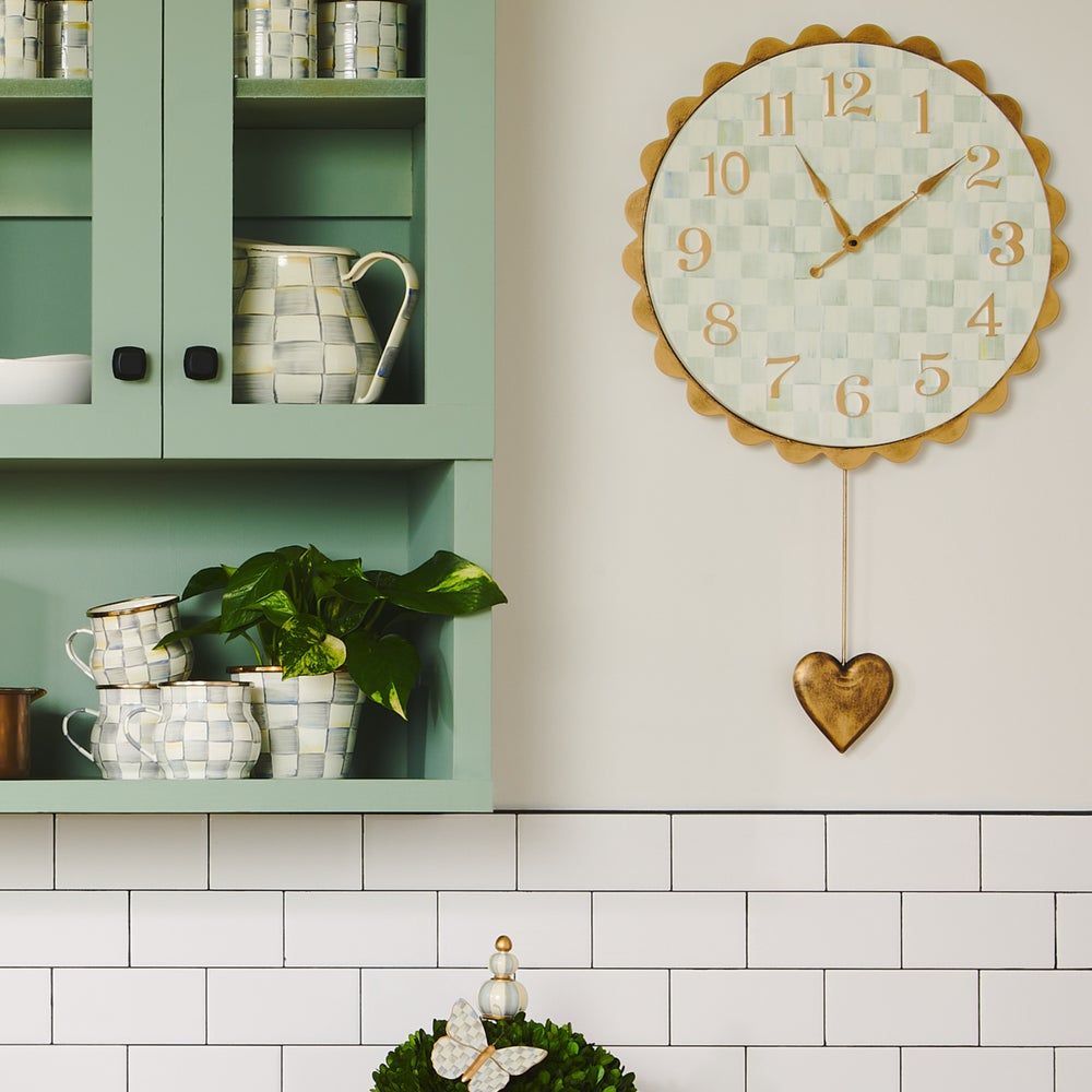 MACKENZIE-CHILDS Mackenzie-chilllds Heart Pendant Wall Clock