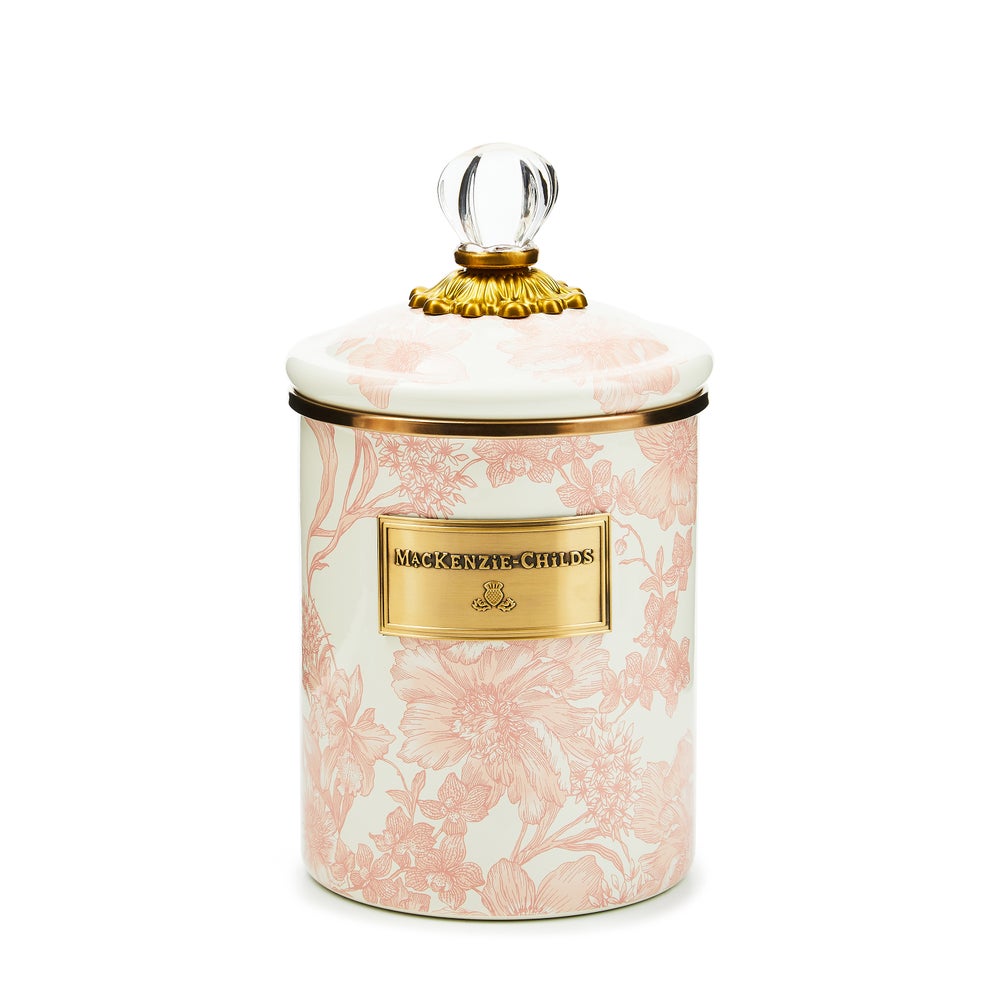 MACKENZIE-CHILDS Mackenzie-chilllds Rosy English Garden Enamel Canisters - Image 3