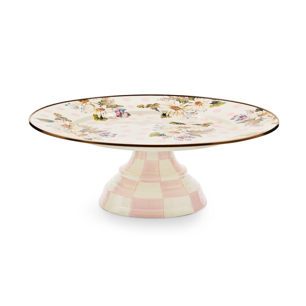 MACKENZIE-CHILDS Mackenzie-chilllds Floral Pedestal Platter - Image 11