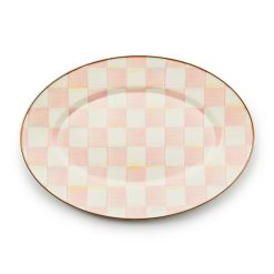 Alternative view of Check Enamel Oval Platter