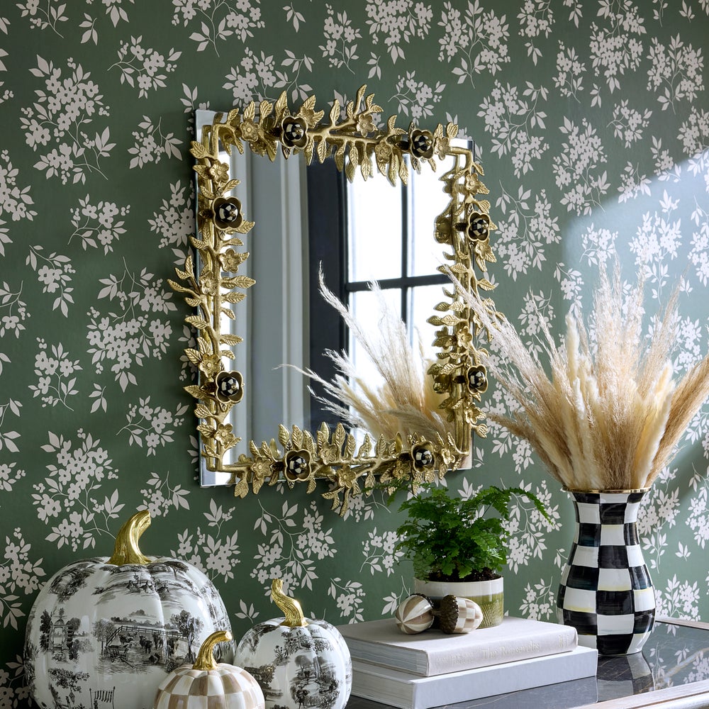 MACKENZIE-CHILDS Mackenzie-chilllds Petal Square Gold Wall Mirror