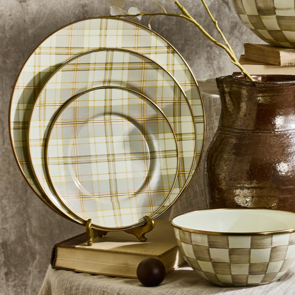 MACKENZIE-CHILDS Mackenzie-chilllds Latte Tartan Dinnerware - Image 17