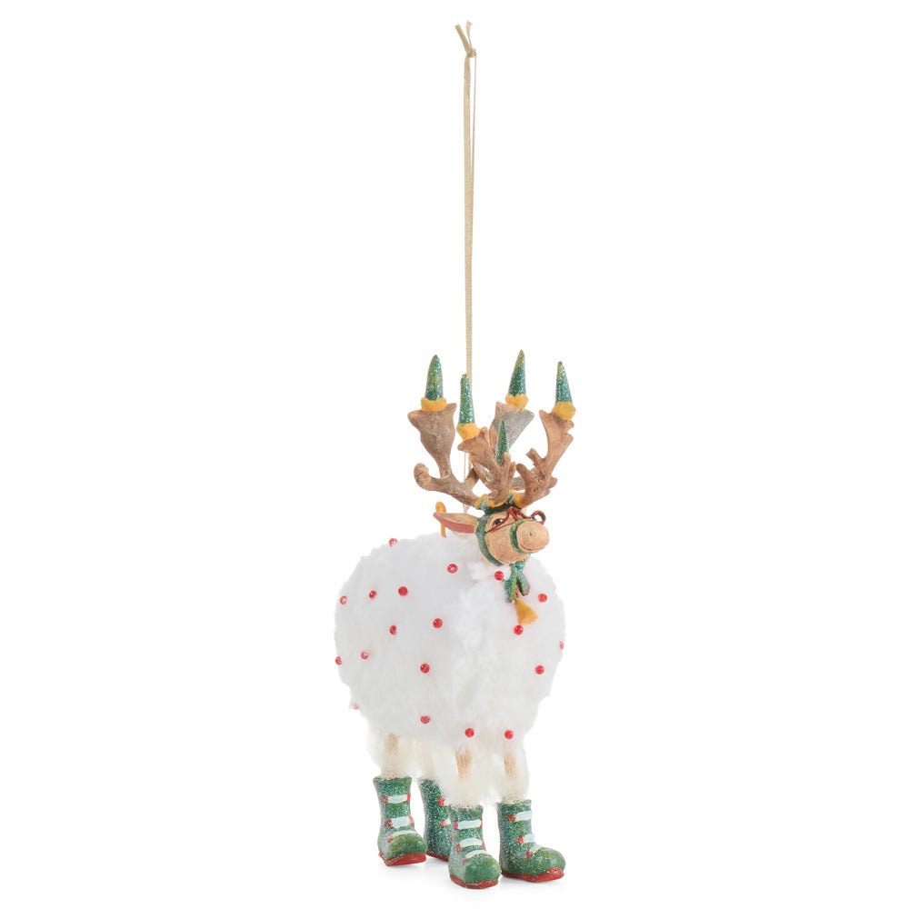 MACKENZIE-CHILDS Mackenzie-chilllds Patience Brewster Dash Away Reindeer Ornament - Image 2