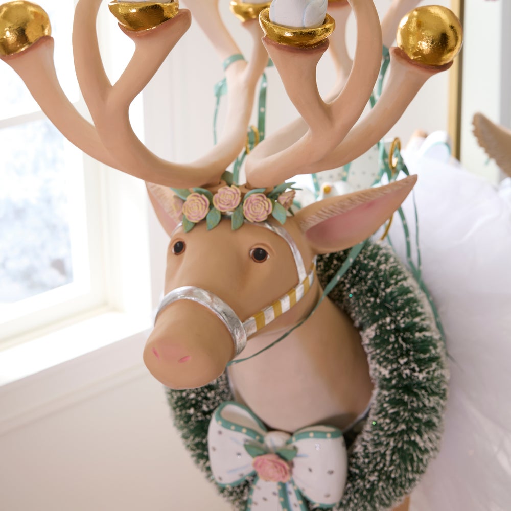 MACKENZIE-CHILDS Mackenzie-chilllds Patience Brewster Moonbeam Dancer Display Deer - Image 3
