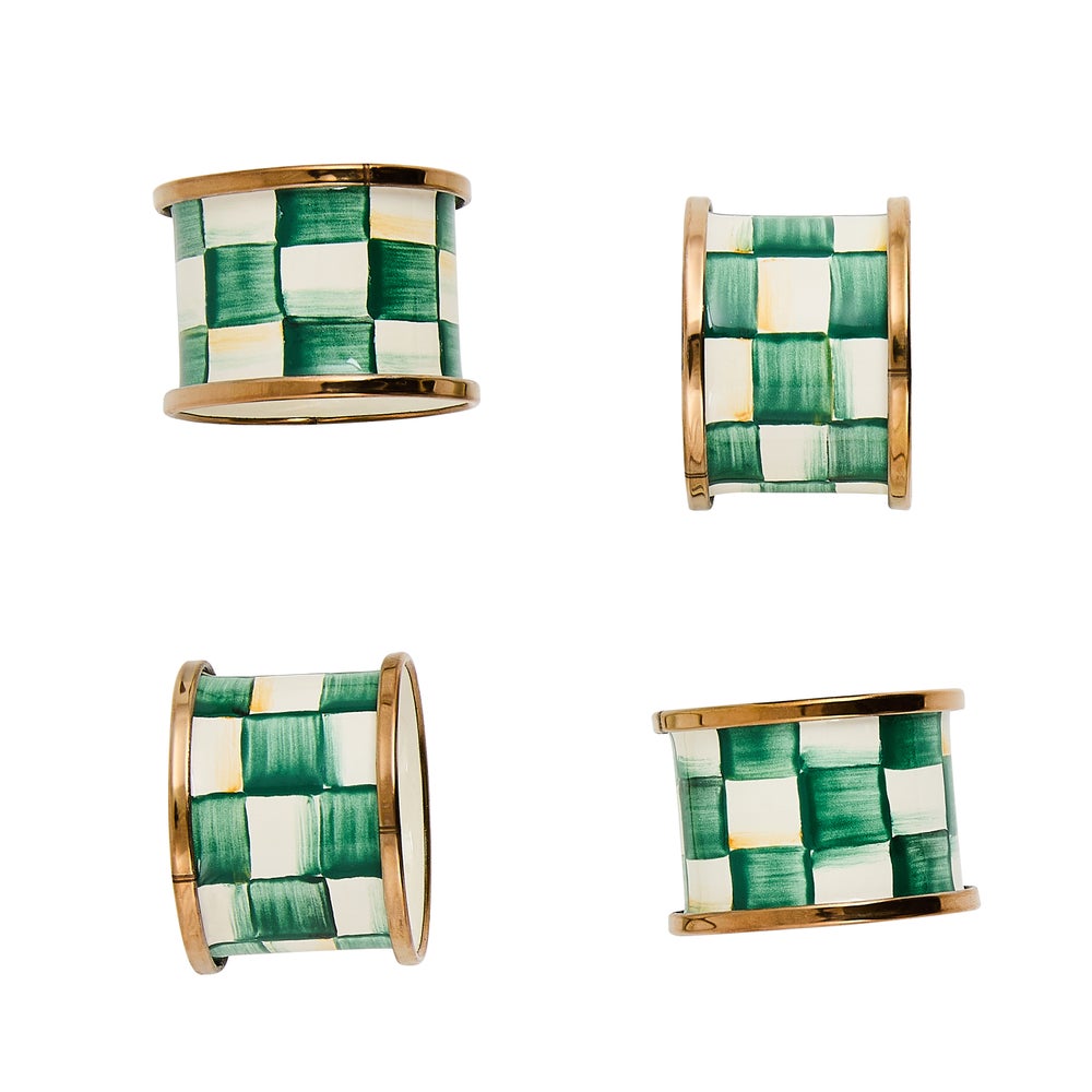 MACKENZIE-CHILDS Mackenzie-chilllds Enamel Napkin Rings, Set of 4 - Image 4
