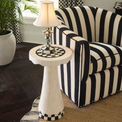 Alternative view of Courtly Check Scalloped Accent Table