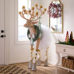 Alternative view of MACKENZIE-CHILDS Mackenzie-chilllds Patience Brewster Moonbeam Dancer Display Deer