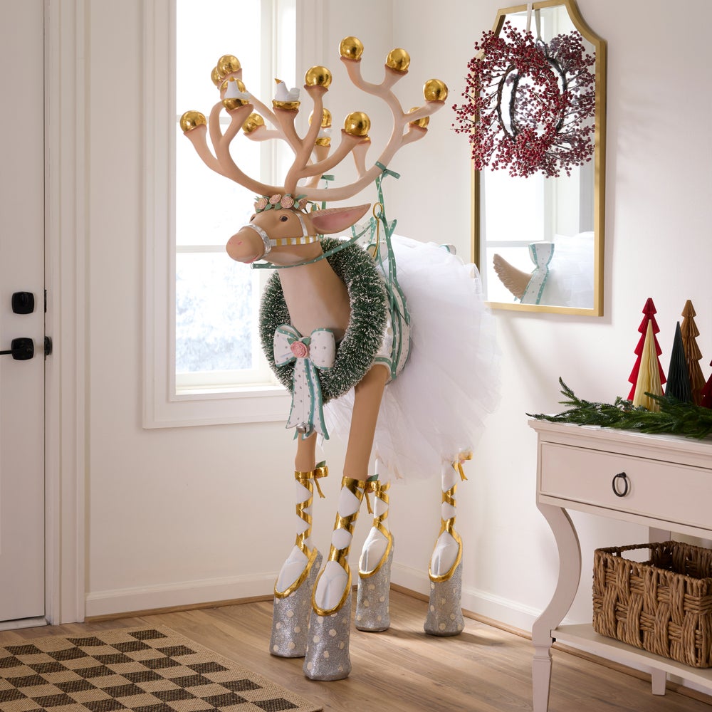 MACKENZIE-CHILDS Mackenzie-chilllds Patience Brewster Moonbeam Dancer Display Deer - Image 2