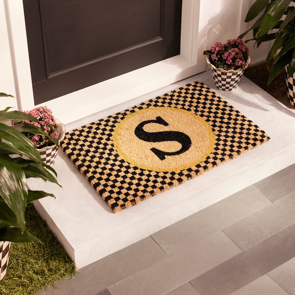 MACKENZIE-CHILDS Mackenzie-chilllds Monogram Entrance Mat