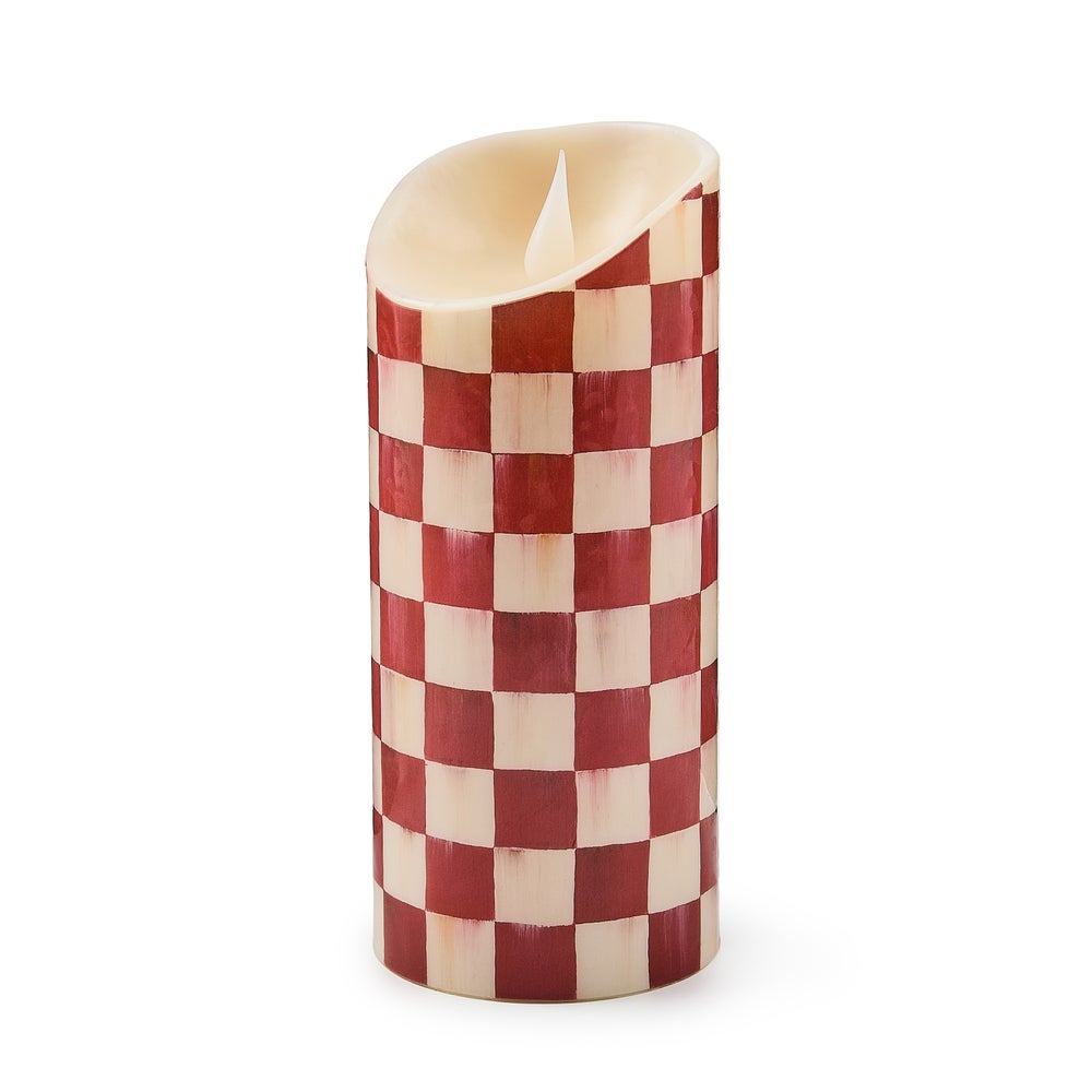 Check Flameless Pillar Candle - Image 6