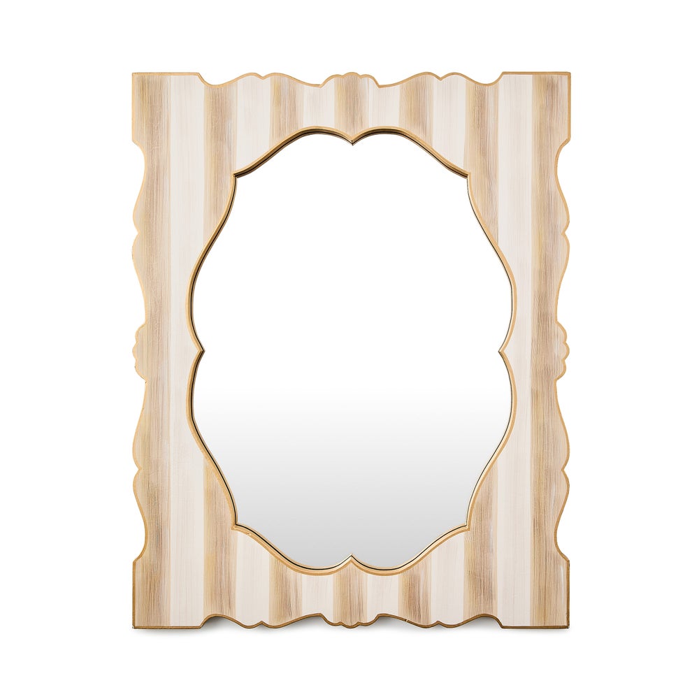 MACKENZIE-CHILDS Mackenzie-chilllds Mocha Stripe Wall Mirror