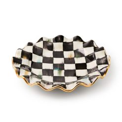 Alternative view of Courtly Check Fluted Ceramic Dinnerware