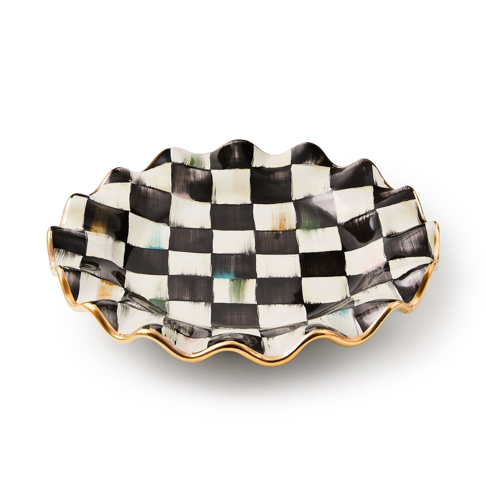 Courtly Check Fluted Ceramic Dinnerware - Image 2