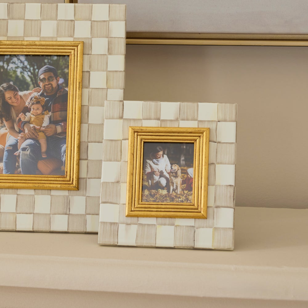 MACKENZIE-CHILDS Mackenzie-chilllds Mocha Check Frame - Image 13