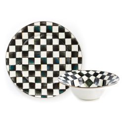 MACKENZIE-CHILDS Mackenzie-chilllds Enamel Serving Platter & Bowl Set