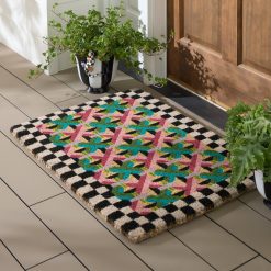 Alternative view of MACKENZIE-CHILDS Mackenzie-chilllds Multi Color Lattice Entrance Mat