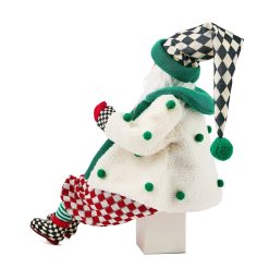 Alternative view of Check It Out Jovial Fabric Santa
