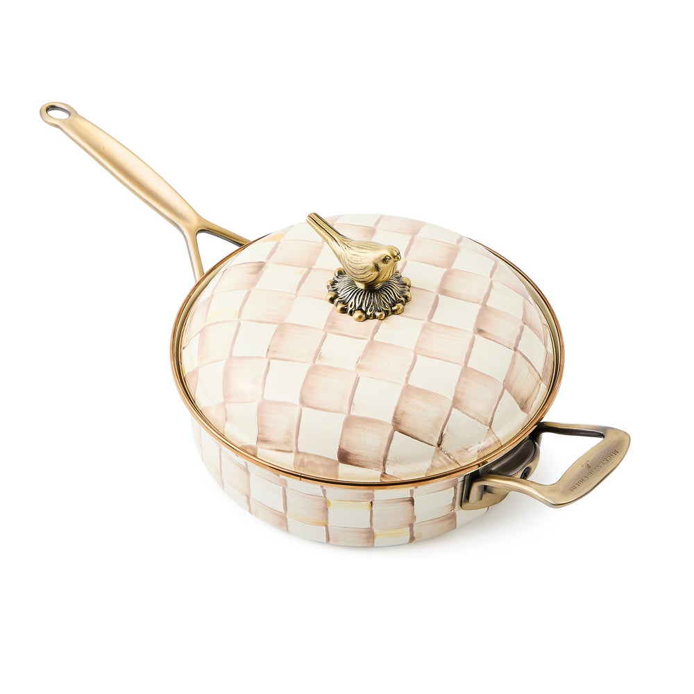 MACKENZIE-CHILDS Mackenzie-chilllds Mocha Check Cookware - Image 17