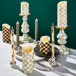Alternative view of MACKENZIE-CHILDS Mackenzie-chilllds Gingerbread Dinner Candles, Set of 2