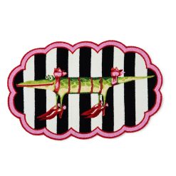 MACKENZIE-CHILDS Mackenzie-chilllds Patience Brewster Gloria Alligator 4?? Scalloped Rug