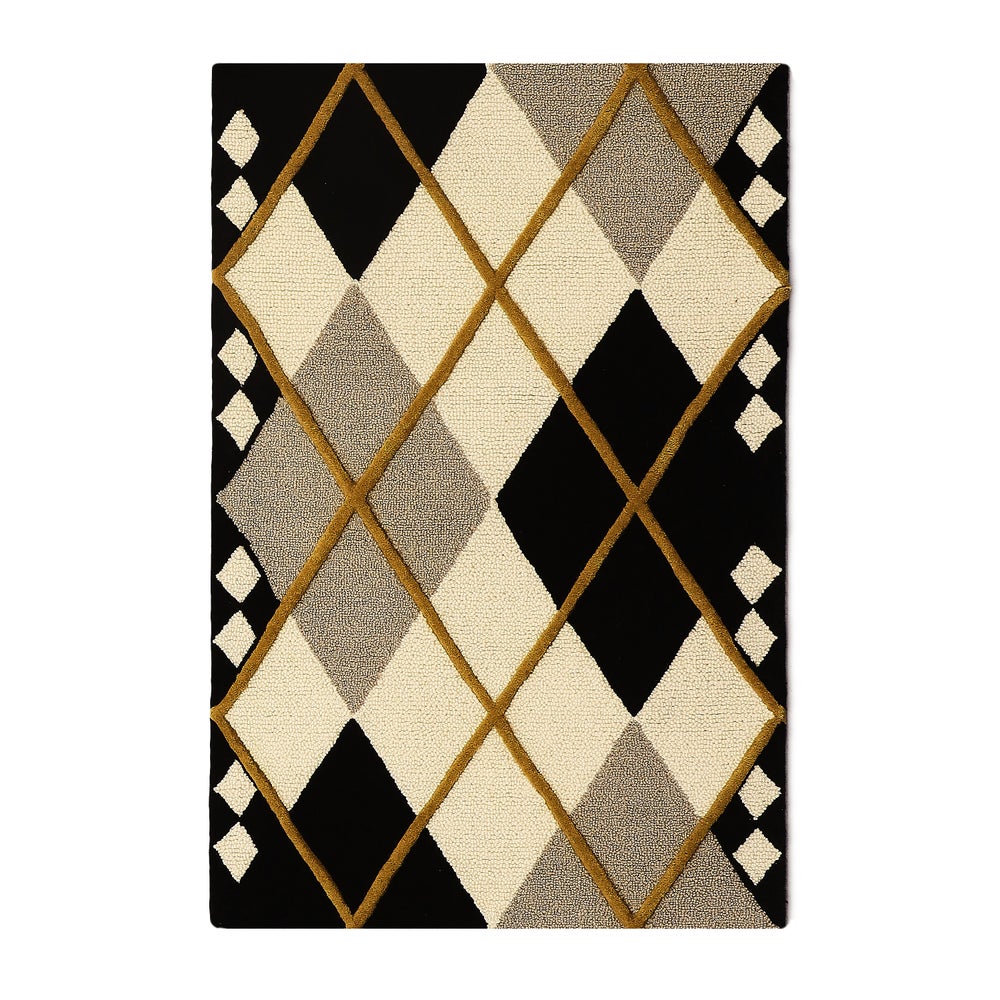 Cream Argyle Rug - Image 2