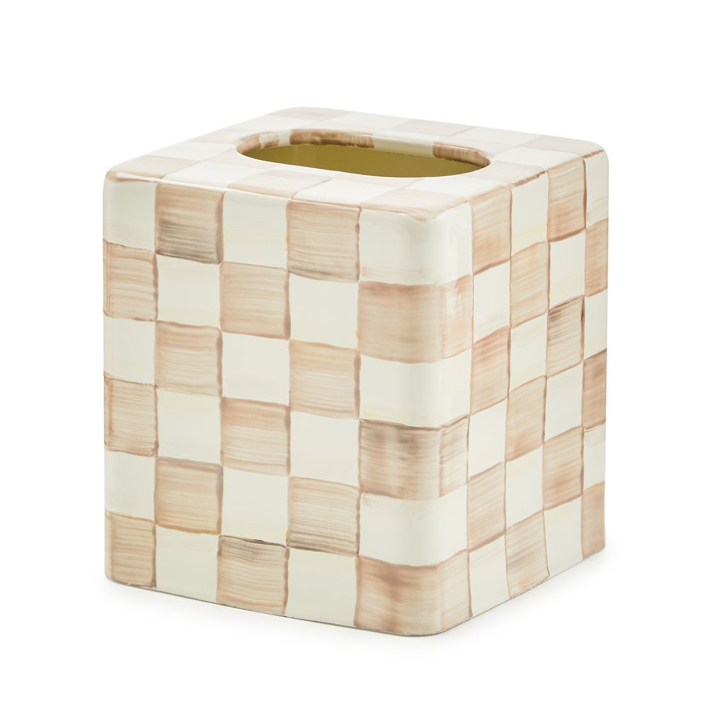 MACKENZIE-CHILDS Mackenzie-chilllds Mocha Check Enamel Bath Collection - Image 10