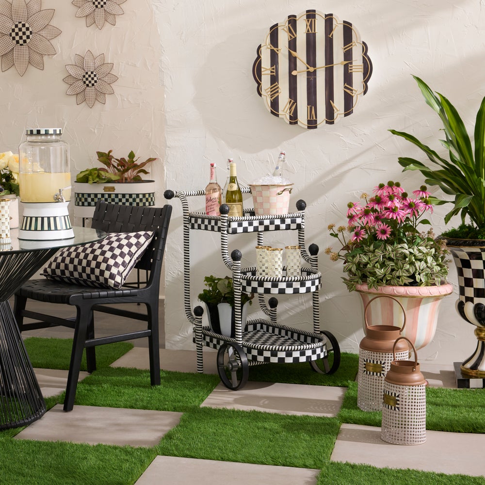 MACKENZIE-CHILDS Mackenzie-chilllds Gambit Check Outdoor Furniture Collection - Image 8