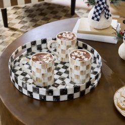 Check Capiz Round Tray