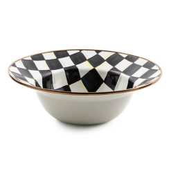 Alternative view of Check Enamel Serving Bowl