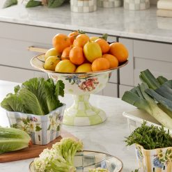 MACKENZIE-CHILDS Mackenzie-chilllds Floral Enamel Compote