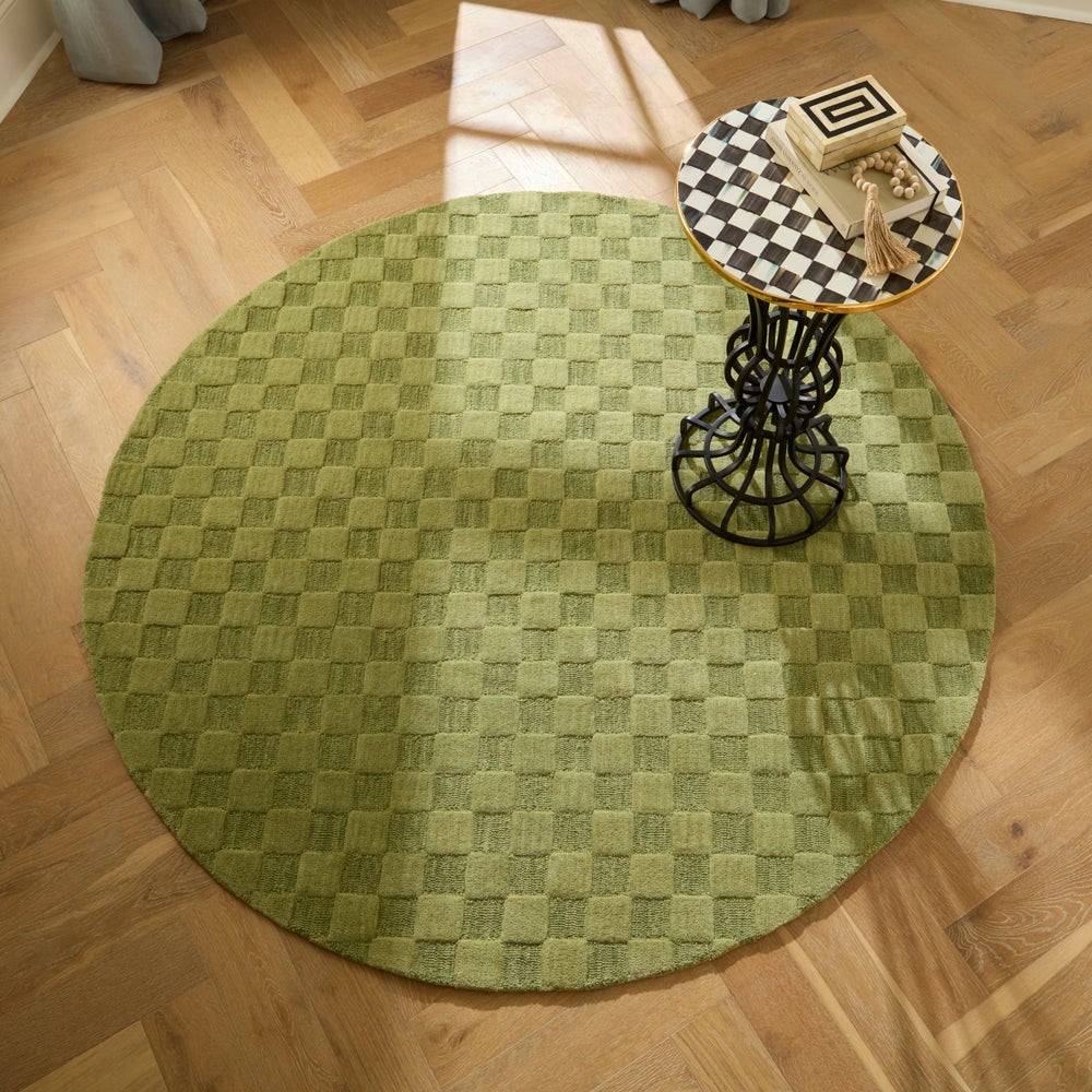 MACKENZIE-CHILDS Mackenzie-chilllds Moss Checkerboard Rug - Image 7