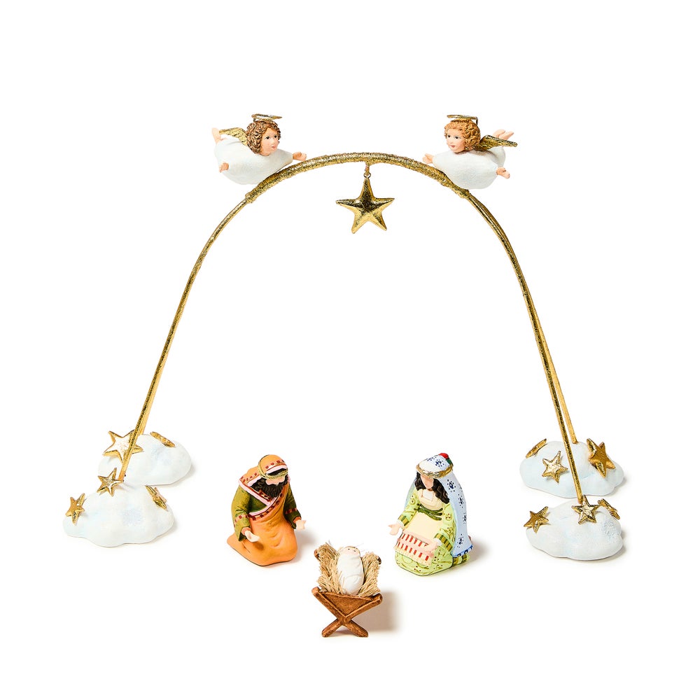 MACKENZIE-CHILDS Mackenzie-chilllds Patience Brewster Nativity Cherub Angels, Set of 4
