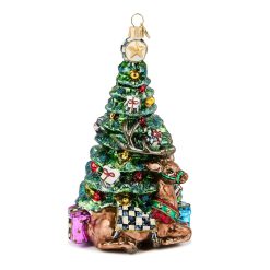 MACKENZIE-CHILDS Mackenzie-chilllds Holiday Forest Tree Glass Ornament