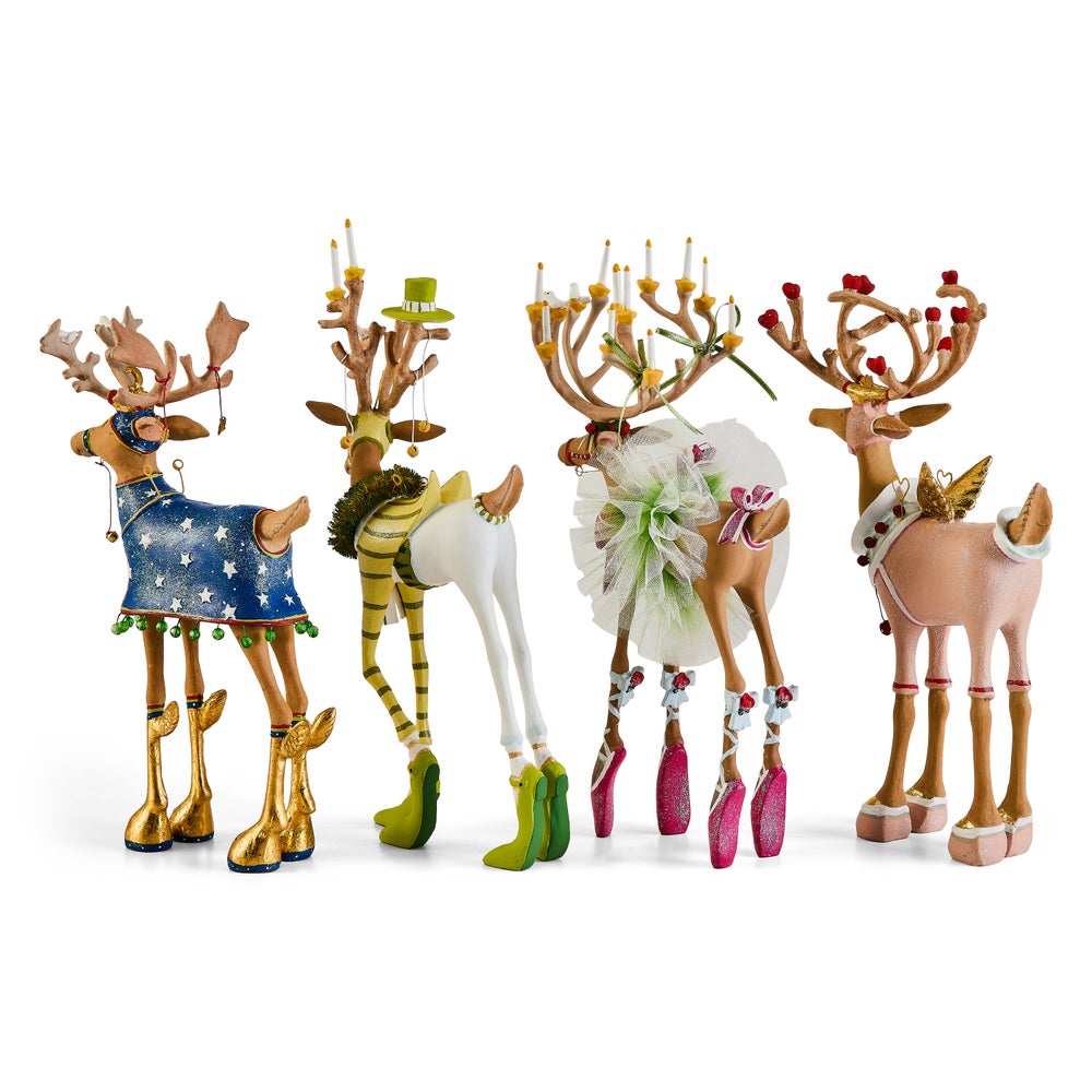 MACKENZIE-CHILDS Mackenzie-chilllds Patience Brewster Dash Away Reindeer Figure Set-B - Image 7