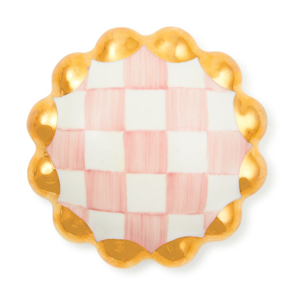 MACKENZIE-CHILDS Mackenzie-chilllds Rosy Check Round Knob