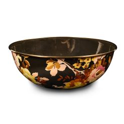 Alternative view of Mackenzie-chilllds WIld Rose Brown Enamel Everyday Bowl