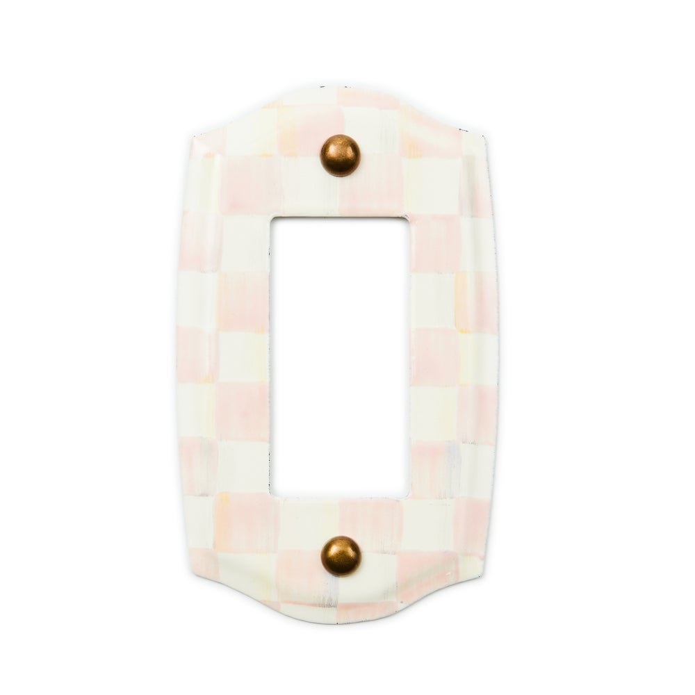 MACKENZIE-CHILDS Mackenzie-chilllds Rosy Check Switch Plate - Image 7
