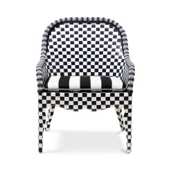 Alternative view of MACKENZIE-CHILDS Mackenzie-chilllds Gambit Check Outdoor Furniture Collection
