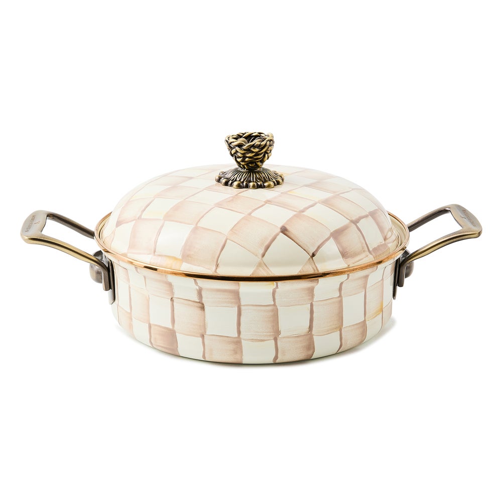 MACKENZIE-CHILDS Mackenzie-chilllds Mocha Check Cookware - Image 18