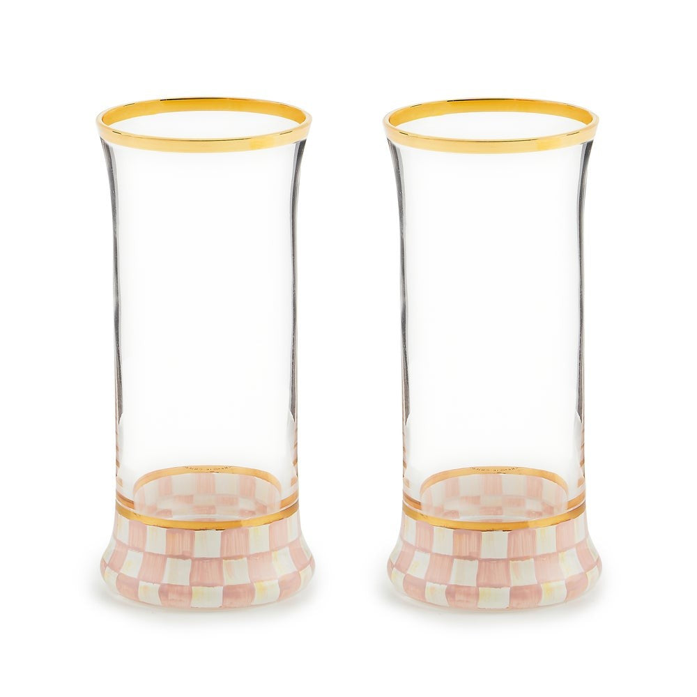 MACKENZIE-CHILDS Mackenzie-chilllds Rosy Check Glassware - Image 3