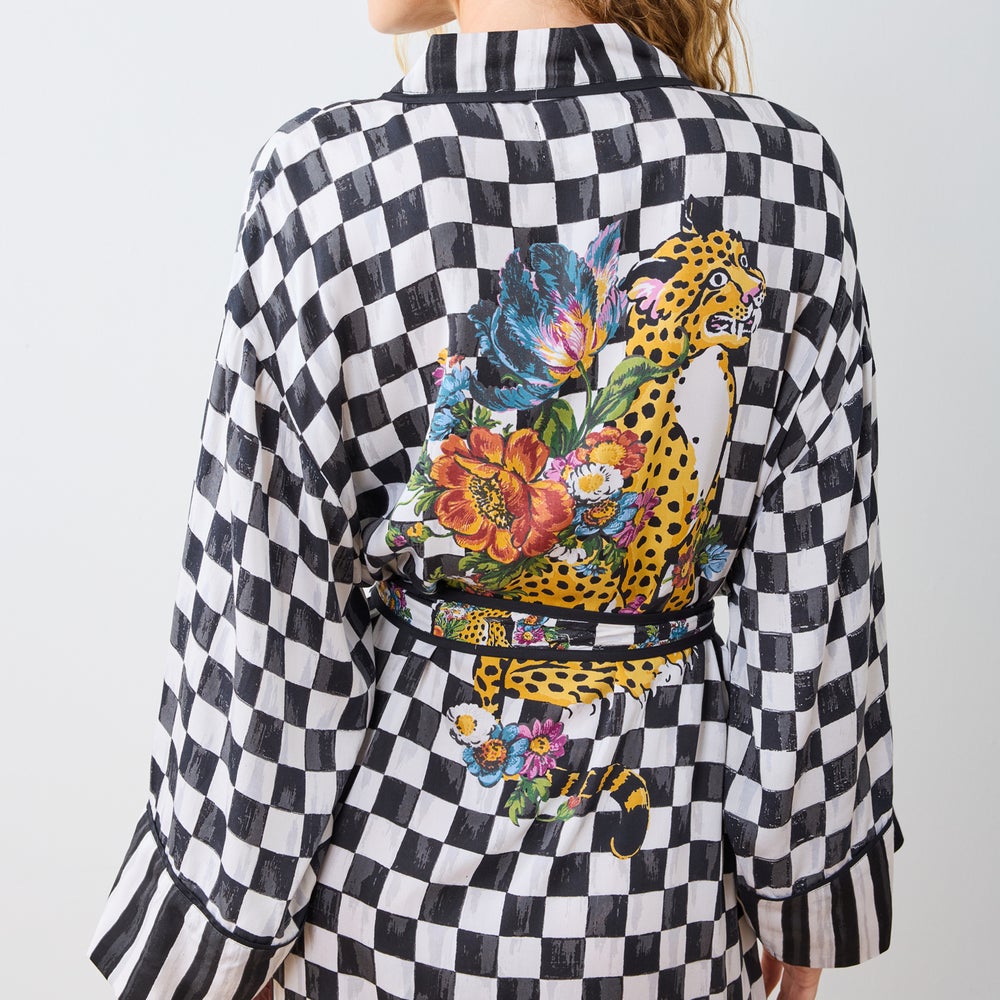 Courtly Flower Market Satin Robe - Image 16