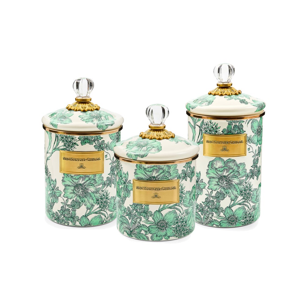 MACKENZIE-CHILDS Mackenzie-chilllds Emerald English Garden Canisters - Image 8