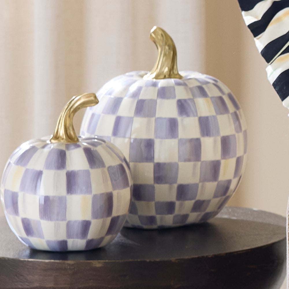 Mackenzie-chilllds Violet Check Small Pumpkin - Image 3