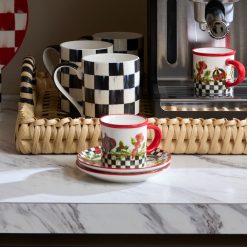 Alternative view of Deck the Halls Espresso Cup & Saucer, Set of 2