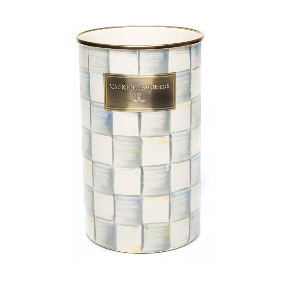 Check Enamelware Utensil Holder - Image 7