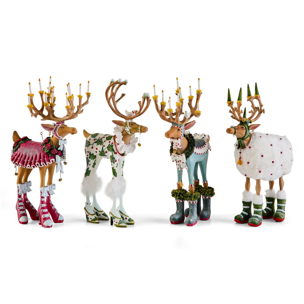 MACKENZIE-CHILDS Mackenzie-chilllds Patience Brewster Dash Away Reindeer Figure Set