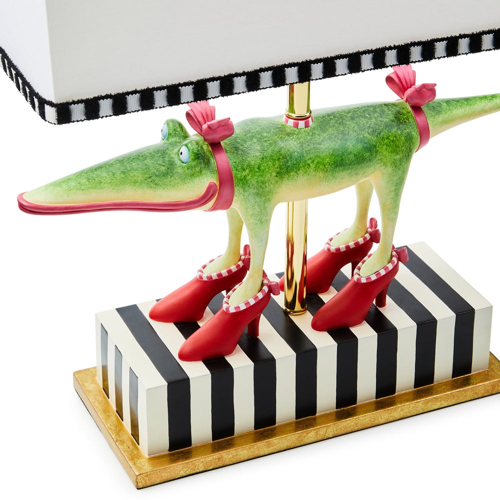 MACKENZIE-CHILDS Mackenzie-chilllds Patience Brewster Gloria Alligator Table Lamp - Image 3