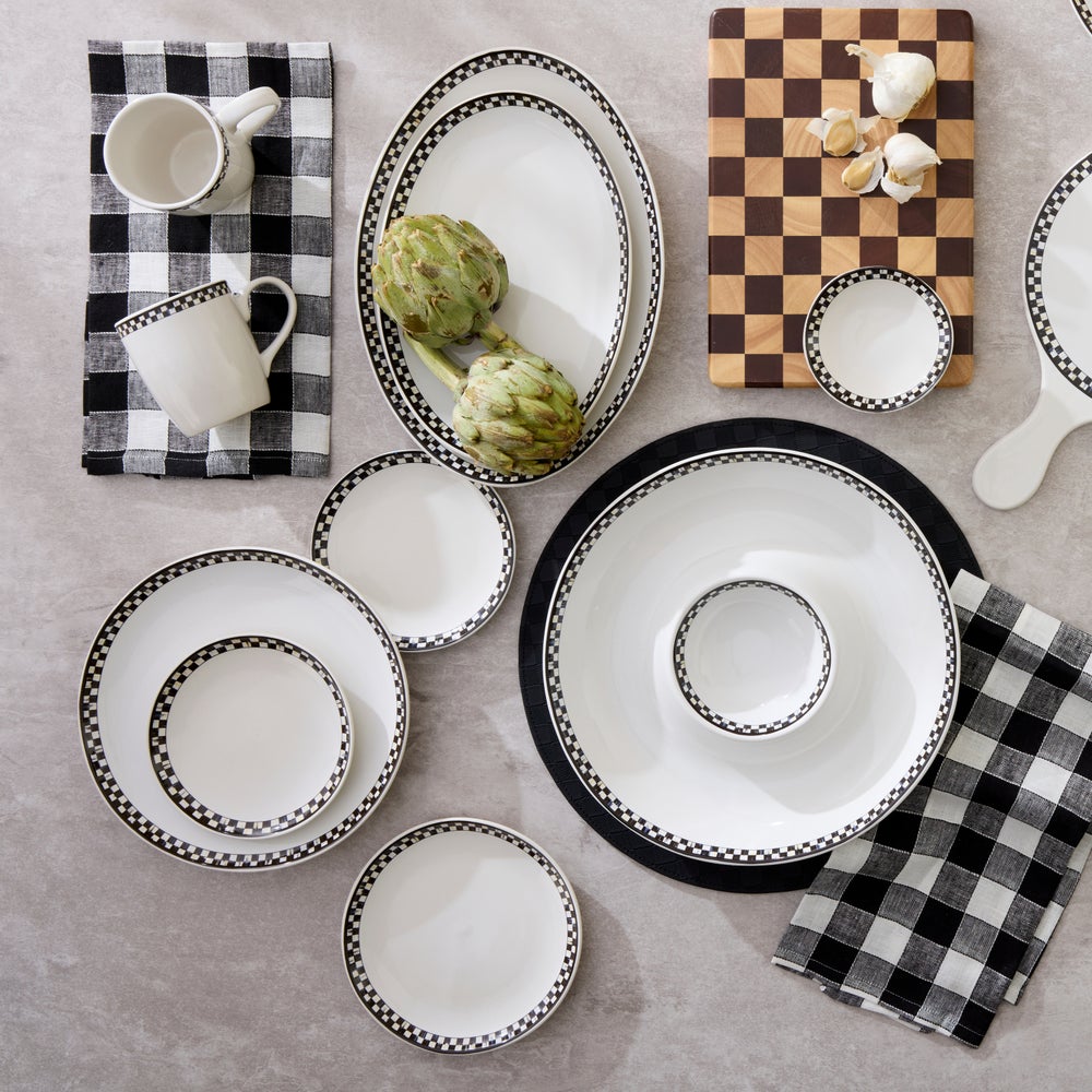 Courtly Check Everyday Small Plates, Set of 4 - Image 2